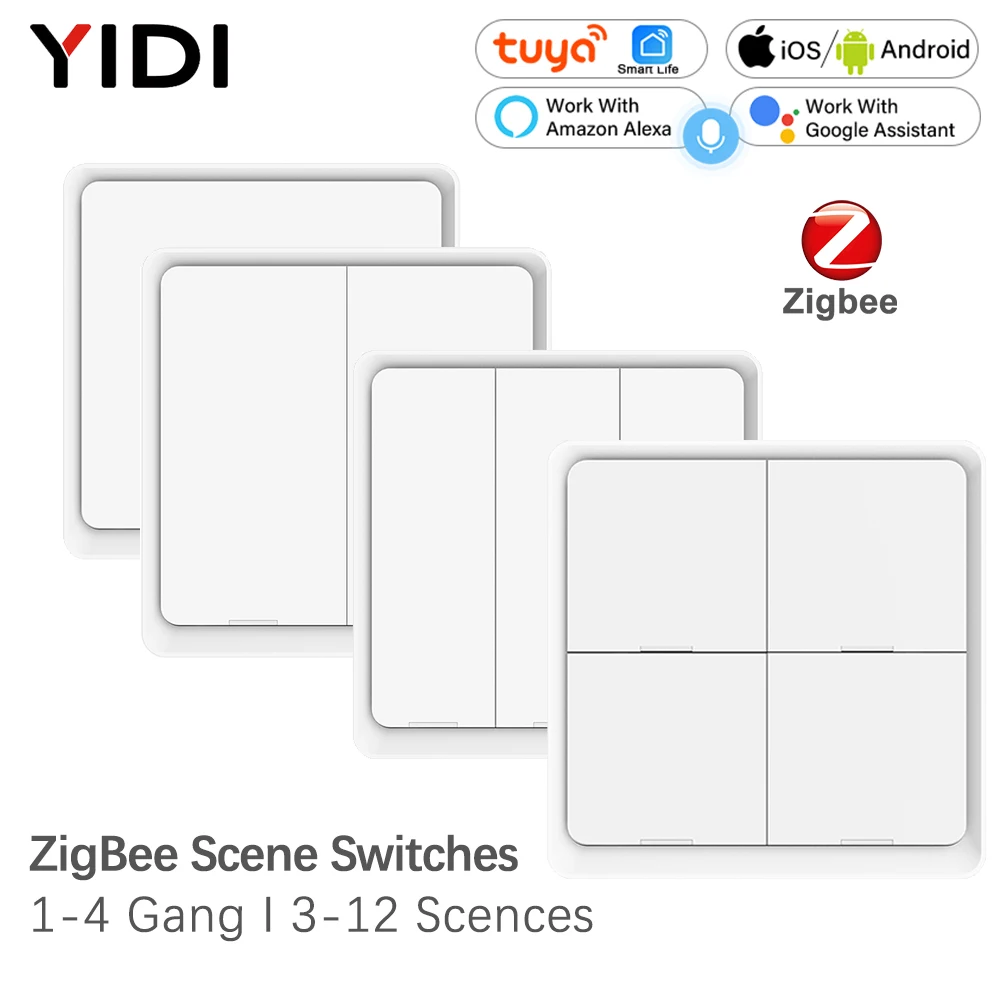 Relay Module 1 Channel - ZigBee Wireless 4 Gang 12 Scene